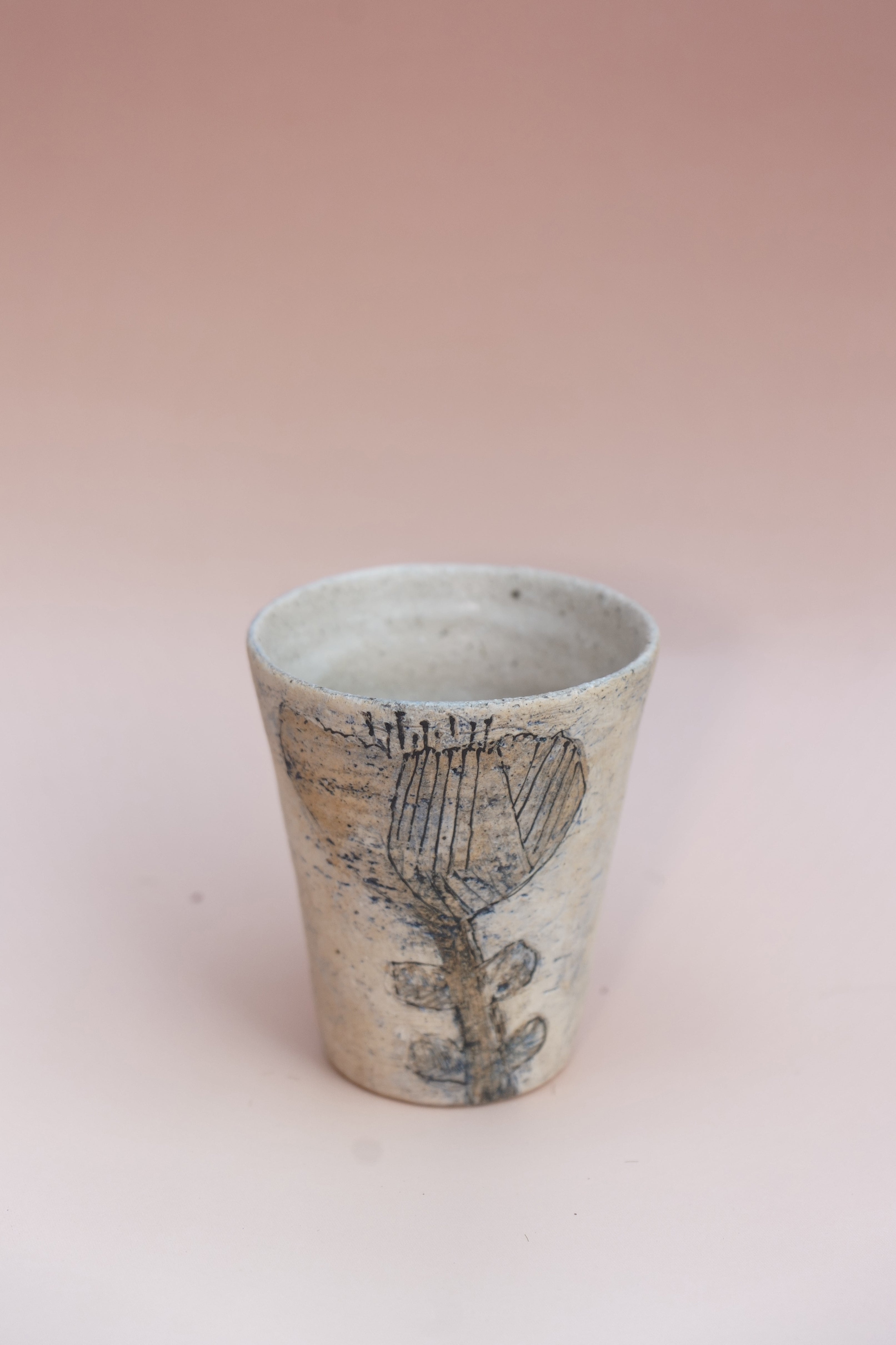 Flower Theme Handmade Tea Cup