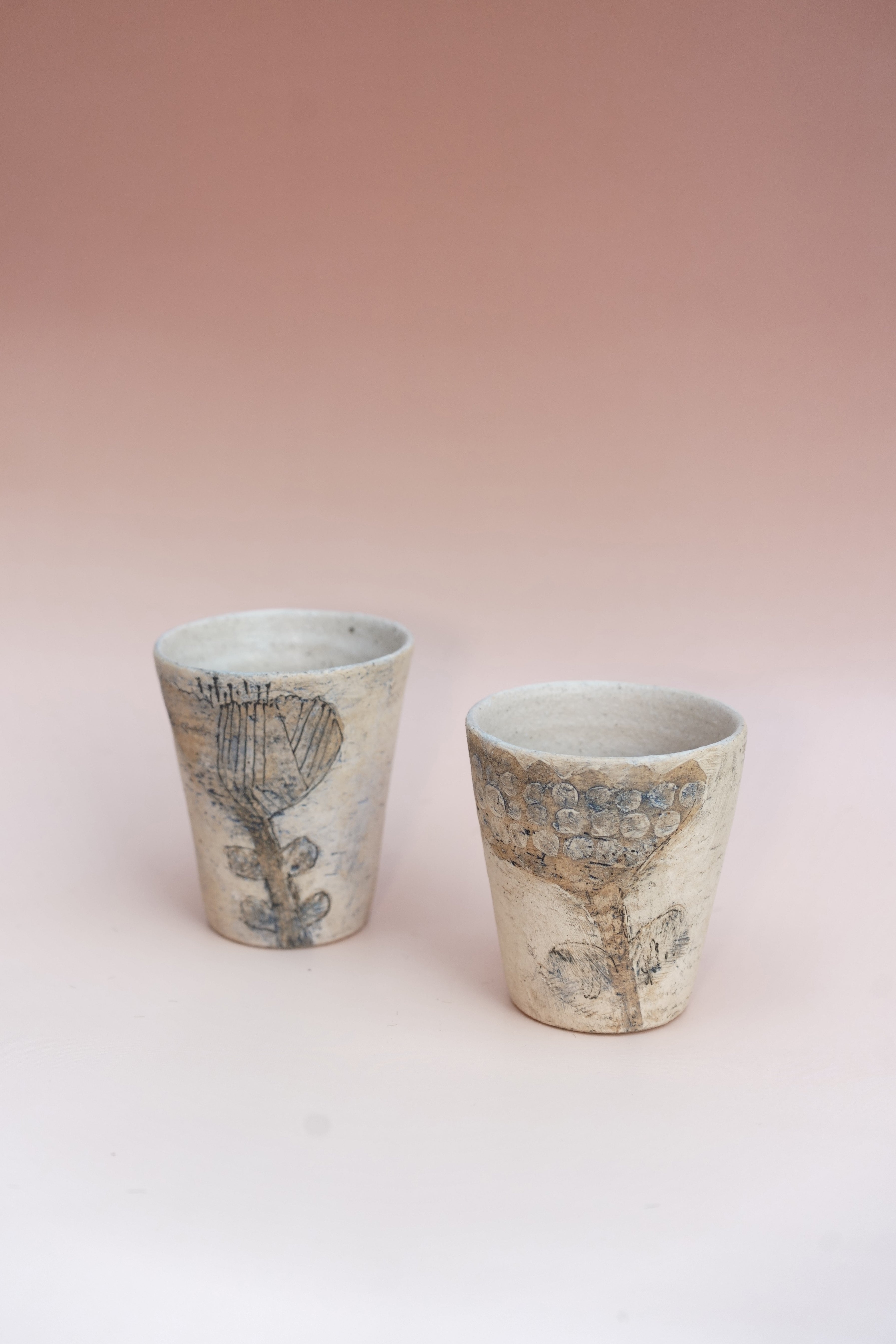 Flower Theme Handmade Tea Cup